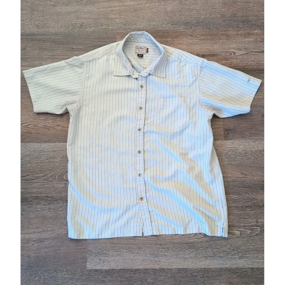 O'Neill Other - O'Neill Heritage Series Shirt Fit Small Tag; Med Ivory Black Striped Button Up